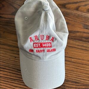 Gray Aruba Embroidered Cap